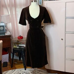 Ciro Vintage brown velvet suit